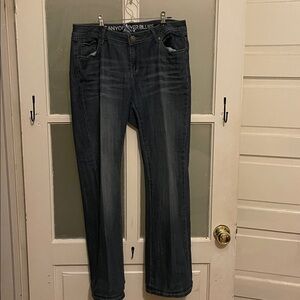 Canyon River Blues Dark Blue Curvy Flare Jeans